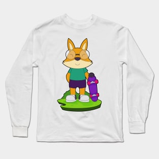 Fox Skater Skateboard Long Sleeve T-Shirt